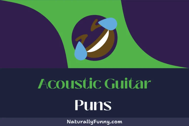 508 Acoustic Guitar Puns to Fret Over